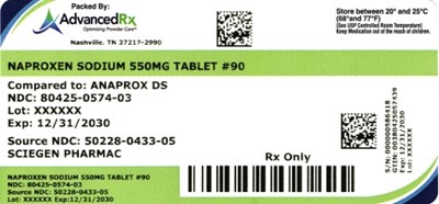 Naproxen Sodium 550mg #90 (Naproxen Sodium 80425 0574 03)